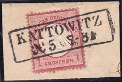 Nr. 1625 - Nachverwendeter Preuenstempel - Kattowitz / R2