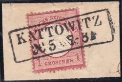 Nr. 1625 - Nachverwendeter Preußenstempel - Kattowitz / R2