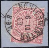 Nr. 1722 - Nachverwendeter Preußenstempel -...