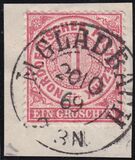 Nr. 2185 - Nachverwendeter Preußenstempel - M. Gladbach / K2