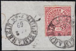 Nr. 2220 - Nachverwendeter Preußenstempel - Mühlheim a. Rhein / K2
