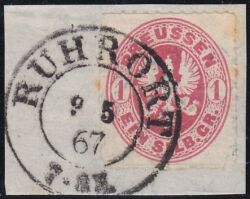 Nr. 2834 - Nachverwendeter Preuenstempel - Ruhrort / K2