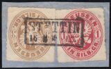 Nr. 3166 A - Nachverwendeter Preußenstempel -...