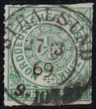 Nr. 3195 - Nachverwendeter Preußenstempel -...