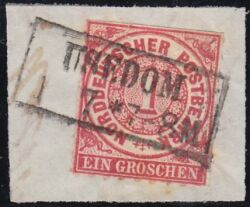Nr. 3366 - Nachverwendeter Preußenstempel - Usedom / R2