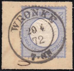 Nr. 3609 - Nachverwendeter Preußenstempel - Wronke / K2