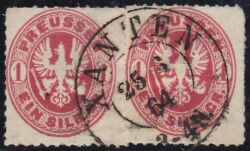 Nr. 3632 - Nachverwendeter Preußenstempel - Xanten / K2