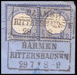 Nr. 0150 - Nachverwendeter Preuenstempel - Barmen-Rittershausen / R3