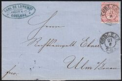 Nr. 0592 A - Nachverwendeter Preußenstempel - Coblenz / K2