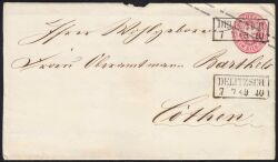 Nr. 0740 - Nachverwendeter Preußenstempel - Delitsch / R2