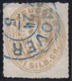 Nr. 0135 b - Nachverwendeter Hannoverstempel - Hannover /...