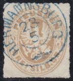 Nr. 0157 b - Nachverwendeter Hannoverstempel -...