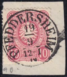 Nr. 0400 - Nachverwendeter Turn- u. Taxisstempel - Pfeddersheim / K1