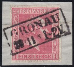 1858  Freimarke: König Friedrich Wilhelm IV.