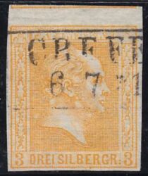 1858  Freimarke: König Friedrich Wilhelm IV.