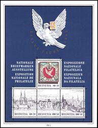 1995  Nationale Briefmarkenausstellung BASLER TAUBE `95