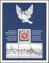 1995  Nationale Briefmarkenausstellung BASLER TAUBE `95