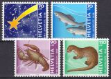 1996  "Pro Juventute": Weihnachtsstern - Tiere