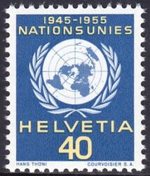 1955  10 Jahre Vereinte Nationen ( UNO )