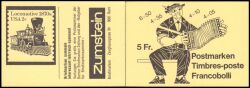 1984  Volksbräuche - Markenheftchen