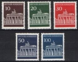 1966  Freimarken: Brandenburger Tor aus Rollen