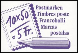 1988  Postbefrderung - Markenheftchen