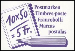 1988  Postbeförderung - Markenheftchen