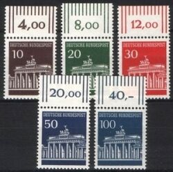1966  Freimarken: Brandenburger Tor aus Bogen