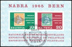 1965  Nationale Briefmarkenausstellung NABRA in Bern