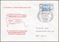 1980  1. Südamerikafahrt des Luftschiffes LZ 127 "Graf Zeppelin"