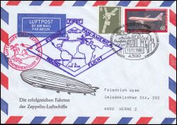 1980  50. Jahrestag der Amerika-Rundfahrt des Luftschiffs LZ 127