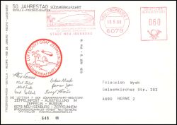 1980  50. Jahrestag der Südamerikafahrt des Luftschiffs LZ 127