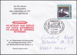 1995  Sachsenfahrt des Luftschiffes LZ 127 mit Landung in Chemnitz
