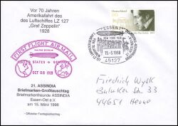 1998  Amerikafahrt des Luftschiffes LZ 127 "Graf Zeppelin"