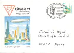 1993  Chicago-Fahrt des Luftschiffes LZ 127 "Graf Zeppelin"