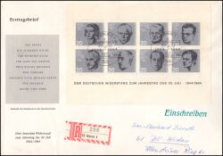 1964  Widerstandskmpfer - Blockausgabe