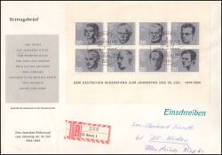 1964  Widerstandskämpfer - Blockausgabe