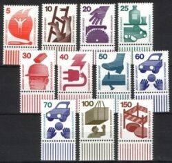 1971  Freimarken: Unfallverhütung aus Bogen *