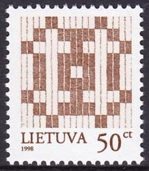 1997  Freimarken: Litauisches Doppelkreuz mit Jahreszahl 1998