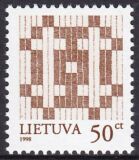 1997  Freimarken: Litauisches Doppelkreuz mit Jahreszahl...