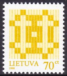1998  Freimarken: Litauisches Doppelkreuz mit Jahreszahl 1998