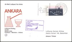 1983  Lufthansa Erstflug Airbus A300 von Frankfurt - Ankara