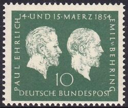 1954  100. Geburtstag von Prof. Paul Ehrlich und Emil von Behring