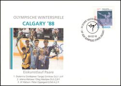 1988  Olympische Winterspiele in Calgary - Eiskunstlauf Paare