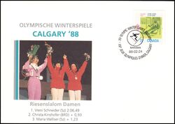 1988  Olympische Winterspiele in Calgary - Riesenslalom Damen
