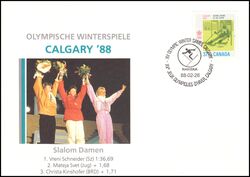 1988  Olympische Winterspiele in Calgary - Slalom Damen