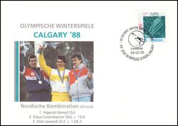 1988  Olympische Winterspiele in Calgary - Nordische Kombination