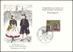 1965  Hauptstädte der Länder der BRD - Stuttgart
