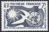 Franz. Polynesien 1958  10. Jahrestag der Erklärung...