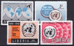 Liberia 1958  10. Jahrestag der Erklärung der Menschenrechte